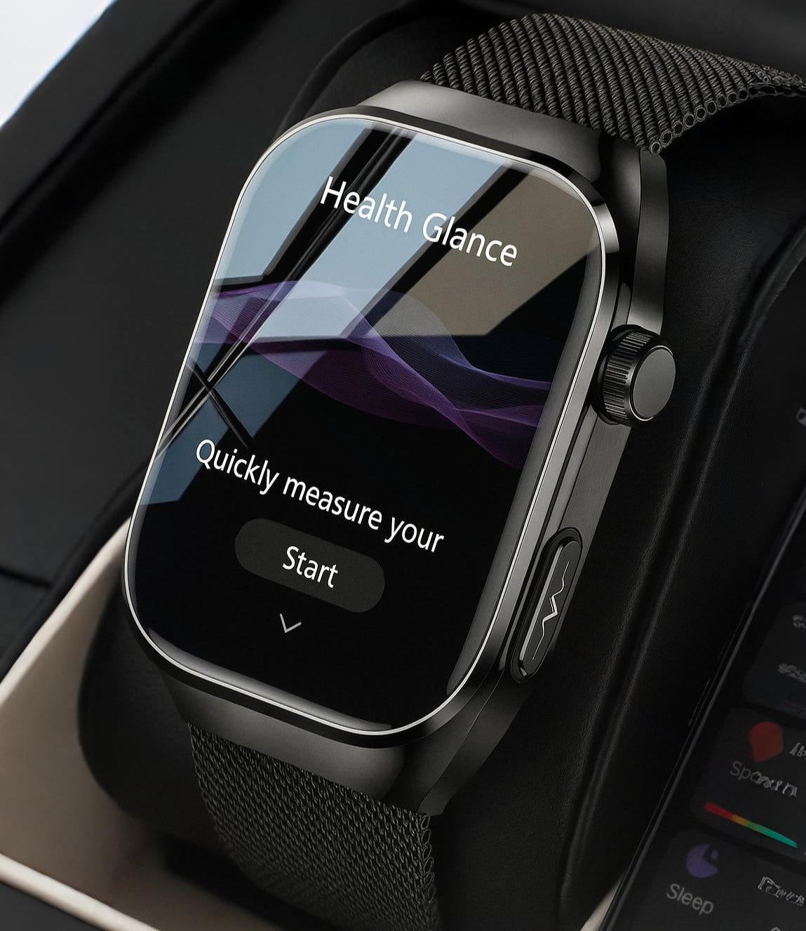 2025 Micro Physical Exam AI Health Diagnosis Smartwatch For Men Uric Acid Body Fat Five Organ scan + Bluetooth Calling